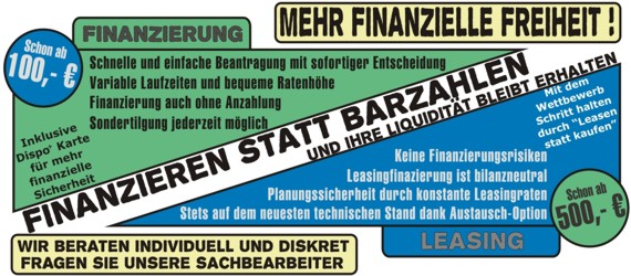 Finanzierung schon ab 100,00�